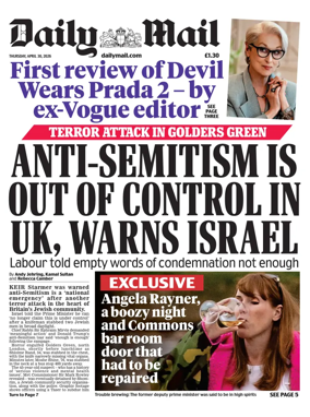 Cover of Daily Mail Print Optimized