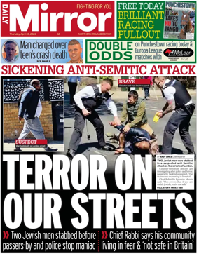 Cover of Daily Mirror (Northern Ireland)
