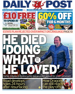 Cover of Daily Post (North Wales)
