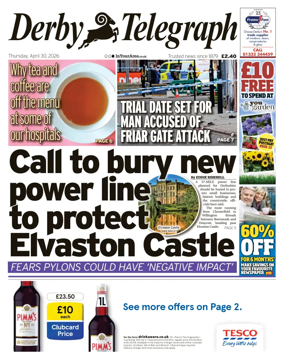Cover of Derby Telegraph