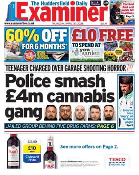 Cover of Huddersfield Daily Examiner