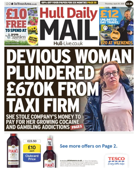 Cover of Hull Daily Mail