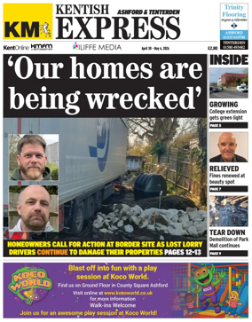 Cover of Kentish Express Ashford & District