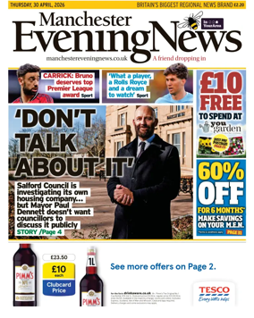 Cover of Manchester Evening News