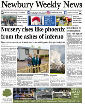 Cover of Newbury Weekly News