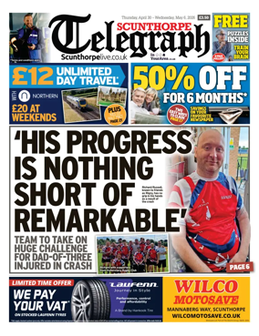 Cover of Scunthorpe Telegraph