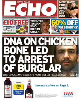 Cover of South Wales Echo