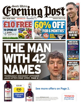 Cover of South Wales Evening Post