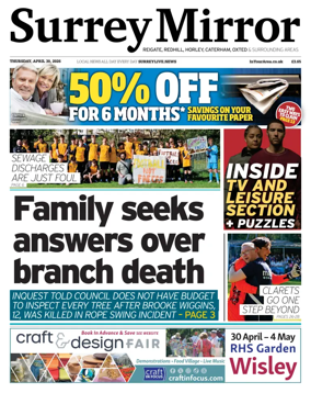 Cover of Surrey Mirror