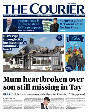 Cover of The Courier & Advertiser (Angus and Dundee)