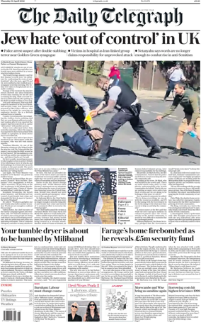 Cover of The Daily Telegraph