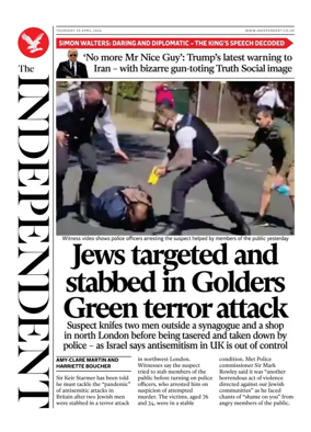Cover of The Independent