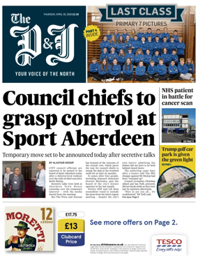 Cover of The Press and Journal (Aberdeen and Aberdeenshire)