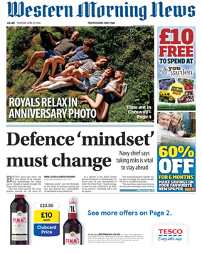Cover of Western Morning News