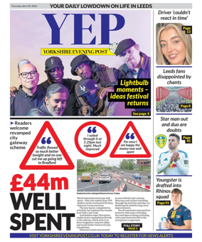 Cover of Yorkshire Evening Post