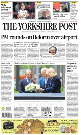 Cover of Yorkshire Post