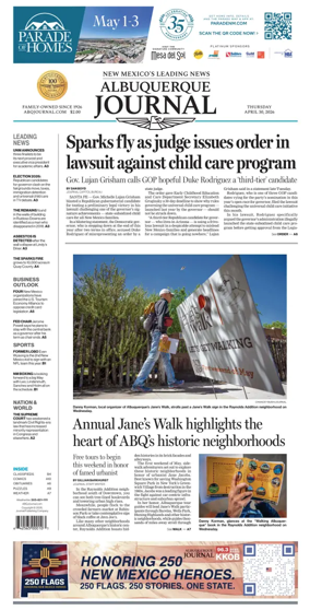 Cover of Albuquerque Journal