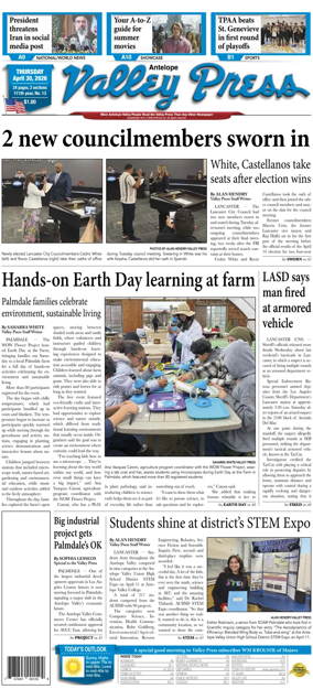 Cover of Antelope Valley Press