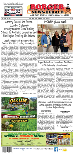 Cover of Borger News-Herald