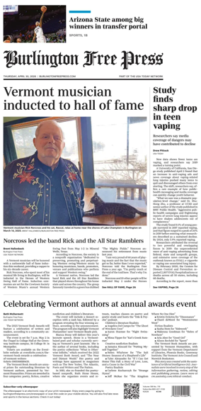 Cover of Burlington Free Press
