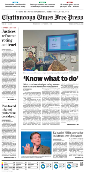 Cover of Chattanooga Times Free Press