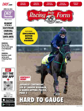 Cover of Daily Racing Form National Digital Edition