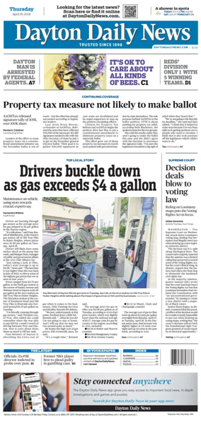 Cover of Dayton Daily News