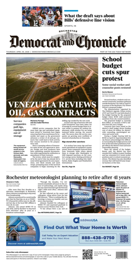 Cover of Democrat and Chronicle