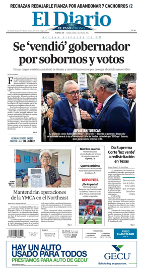 Cover of El Diario de El Paso