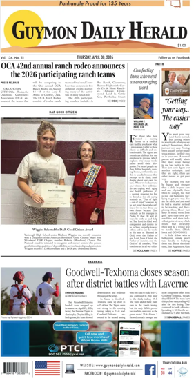 Cover of Guymon Daily Herald