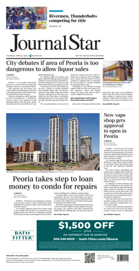 Cover of Journal Star (Peoria)