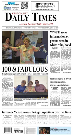 Cover of Kent County Daily Times