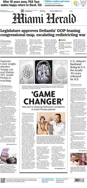 Cover of Miami Herald