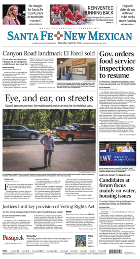 Cover of Santa Fe New Mexican