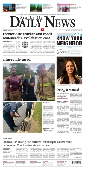 Cover of Starkville Daily News