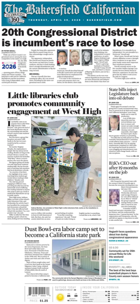 Cover of The Bakersfield Californian
