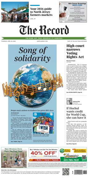 Cover of The Bergen Record