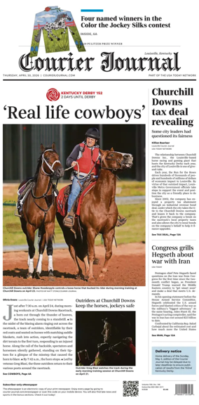Cover of The Courier-Journal (Louisville)
