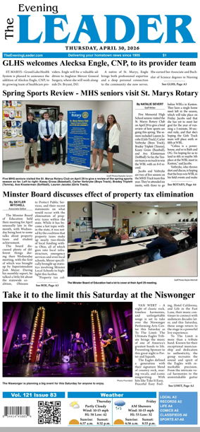 Cover of The Evening Leader