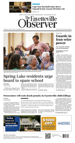 Cover of The Fayetteville Observer