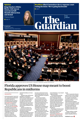 Cover of The Guardian (USA)