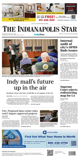 Cover of The Indianapolis Star