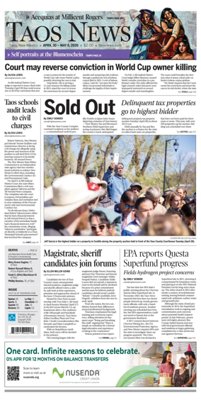 Cover of The Taos News
