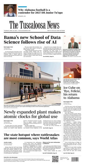 Cover of The Tuscaloosa News