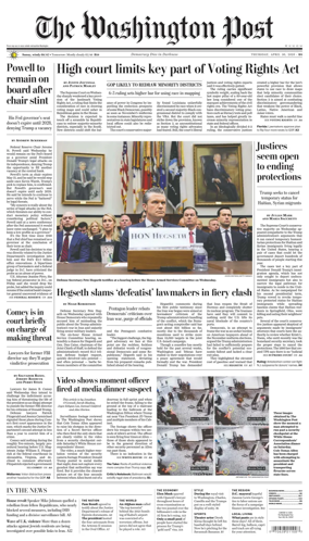 Cover of The Washington Post