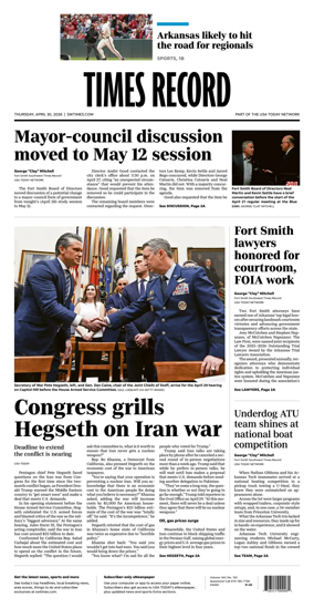 Cover of Times Record (Ft. Smith Southwest)