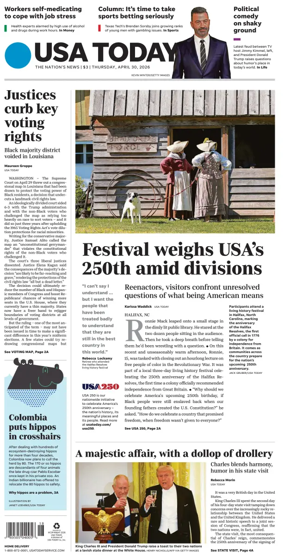 Cover of USA TODAY US Edition