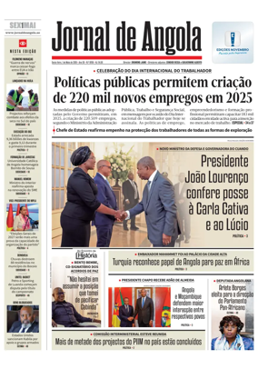 Cover of Jornal de Angola