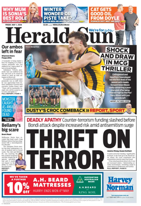 Cover of Herald Sun