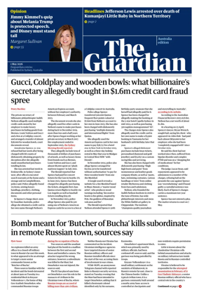 Cover of The Guardian Australia